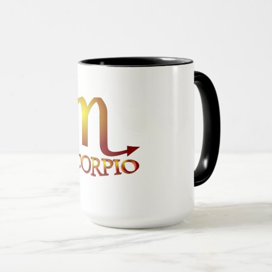 Mug Star Gold de Scorpio (Devant droit)
