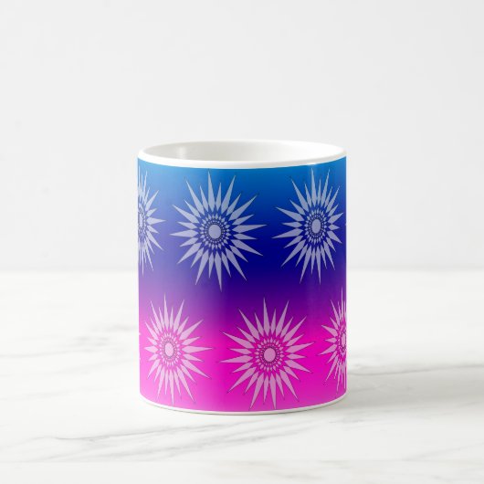 Mug - Star Graphic sur bleu et rose (Centre)