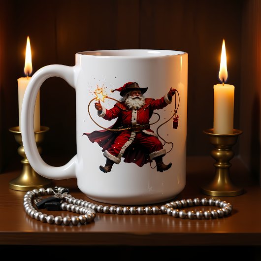 Mug Star Lasso Cowboy Santa