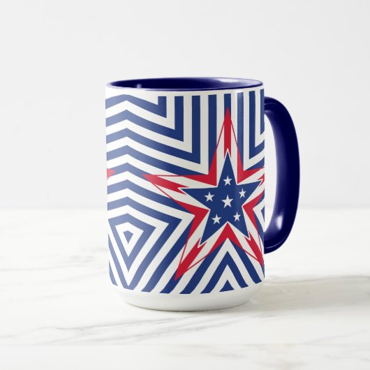 Mug Star of Freedom (Stripe) (Devant droit)