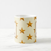 Mug Star Patchwork Nom K Monogramme initial (Centre)