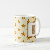 Mug Star Patchwork Prénom Nom K Monogramme initial (Devant droit)
