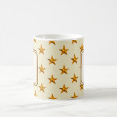 Mug Star Patchwork Prénom Nom K Monogramme initial (Centre)