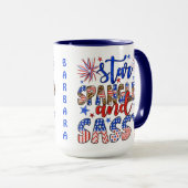 Mug Star Spangle Et Sassy Custom (Devant droit)