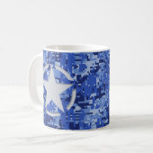 Mug Star Tag Decal Navy Blue Camo (Devant gauche)