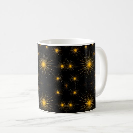Mug Starburst jaune (Devant droit)