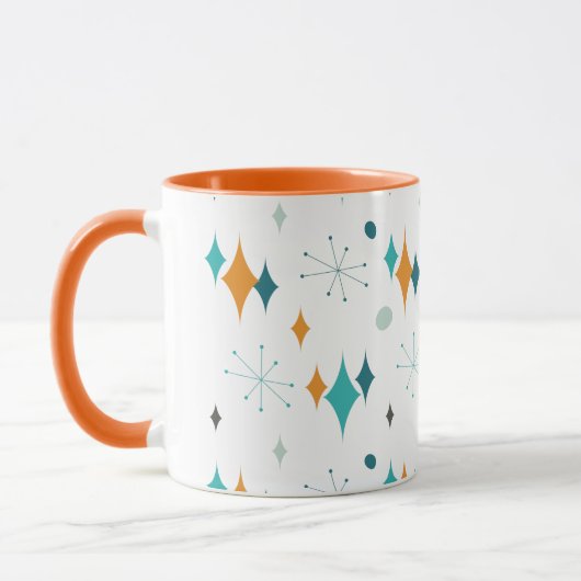 Mug Starburst Motif moderne du milieu du siècle (Gauche)