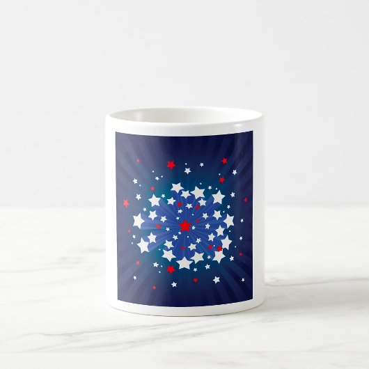 Mug Starburst Patriotique Rouge Blanc et Bleu USA