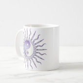 Mug Starburst pourpre Yin Yang (Devant gauche)