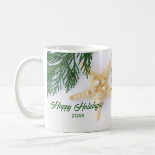 Mug Starfish Design, Musique de Noël À feuillage persi