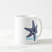 Mug Starfish Midnight Nom bleu (Devant droit)