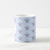 Mug Starfish Motif Beach Marine Nom personnalisé (Centre)