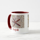 Mug Starfish Ocean Plage Vintage Souvenir rétro (Devant gauche)