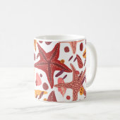 Mug Starfish Shells : Motif scandinave (Devant droit)