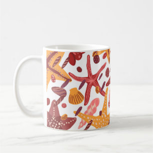 Mug Starfish Shells : Motif scandinave