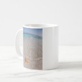 Mug Starfish sur la plage (Devant gauche)