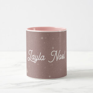 Mug Starlight Sparkle Nom personnalisé Unisexe