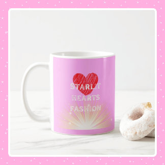 Mug Starlit Coeurs Mode Coeur rouge Shine