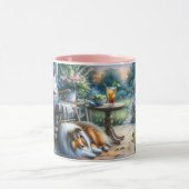 Mug Starlit Garden Porch Sheltie Dream (Centre)