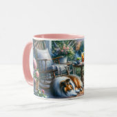 Mug Starlit Garden Porch Sheltie Dream (Devant gauche)