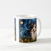 Mug Starry Night Canine Dreamscape - Van Gogh Inspiré (Devant droit)