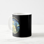 Mug Starry Night Funny Cat The Meowsterece Van Gogh Hu (Devant gauche)