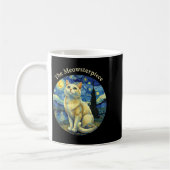 Mug Starry Night Funny Cat The Meowsterece Van Gogh Hu (Gauche)