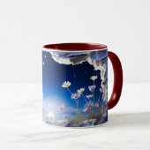 Mug Starry Night & Moon Céramique café ☕ (Devant droit)