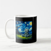 Mug Starry Night Robot Funny Painting Art Meme Kids Me (Gauche)