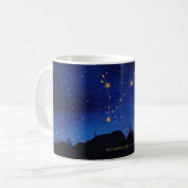 Mug Starry Night Tree Gold Pisces Zodiac Constellation (Devant gauche)