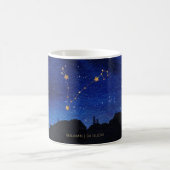 Mug Starry Night Tree Gold Pisces Zodiac Constellation (Centre)