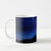 Mug Starry Night Tree Gold Pisces Zodiac Constellation (Gauche)