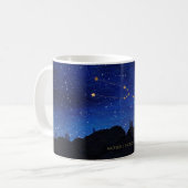 Mug Starry Night Tree Gold Taurus Zodiac Constellation (Devant gauche)