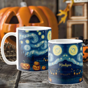 Mug Starry Night Van Gogh Nom d'Halloween