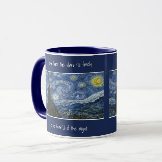 Mug Starry Starry Night Loved Stars Citation (Devant gauche)