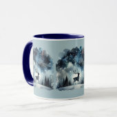 Mug Starry Winter Night Deer (Devant gauche)