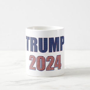 Mug Stars and Stripes Typographie Trump 2024