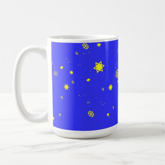 Mug Stars et flocons de neige Tempête de neige sur le (Gauche)