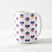 MUG STARS ET STRIPES BLEUS BLANCS ROUGES PATRIOTIQUES (Devant droit)