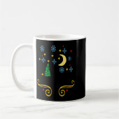 Mug Stars Moon Snowflakes And Merry Christmas Kids  (Gauche)