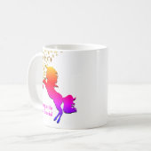 Mug Stars UNICORN rose Personnalisés (Devant gauche)