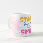 Mug Start Your Day with a Smile – Cute  (Devant gauche)