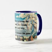 Mug Start your morning in a state of mountain grace. T (Devant droit)