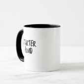 Mug STARTER FLUID Fun Moderne Tendance Typographie Cit (Devant gauche)