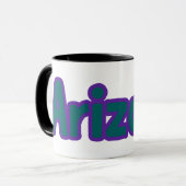 Mug State Of Arizona Pride Personnalisé Café Deux Tons (Devant gauche)