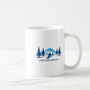 Mug station de ski d'Ashland oregon skieur ski 