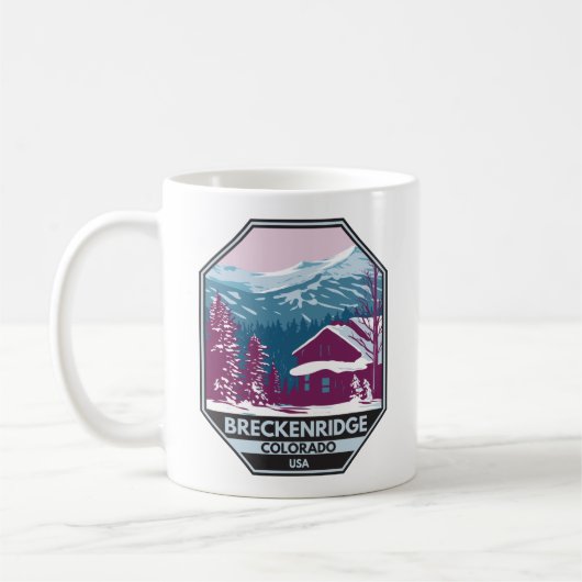 Mug Station de ski d'hiver de Breckenridge Colorado (Gauche)