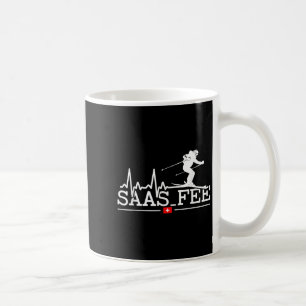 Mug Station de ski Saas-fee Heartbeat Alpes suisses Sk