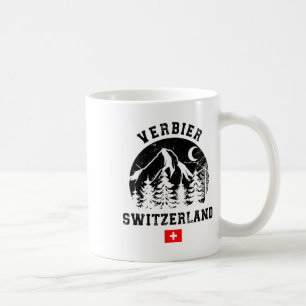 Mug Station de ski Verbier Suisse Alpes Ski alpin