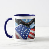 Mug Station spatiale Drapeau américain Orbite terrestr (Gauche)